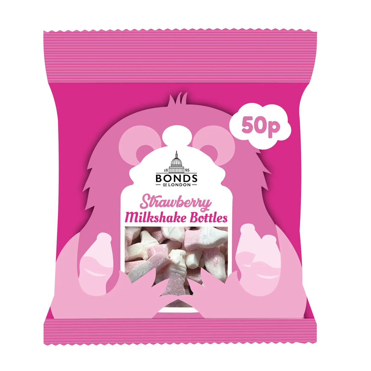 Bonds Strawberry Milkshakes 50g