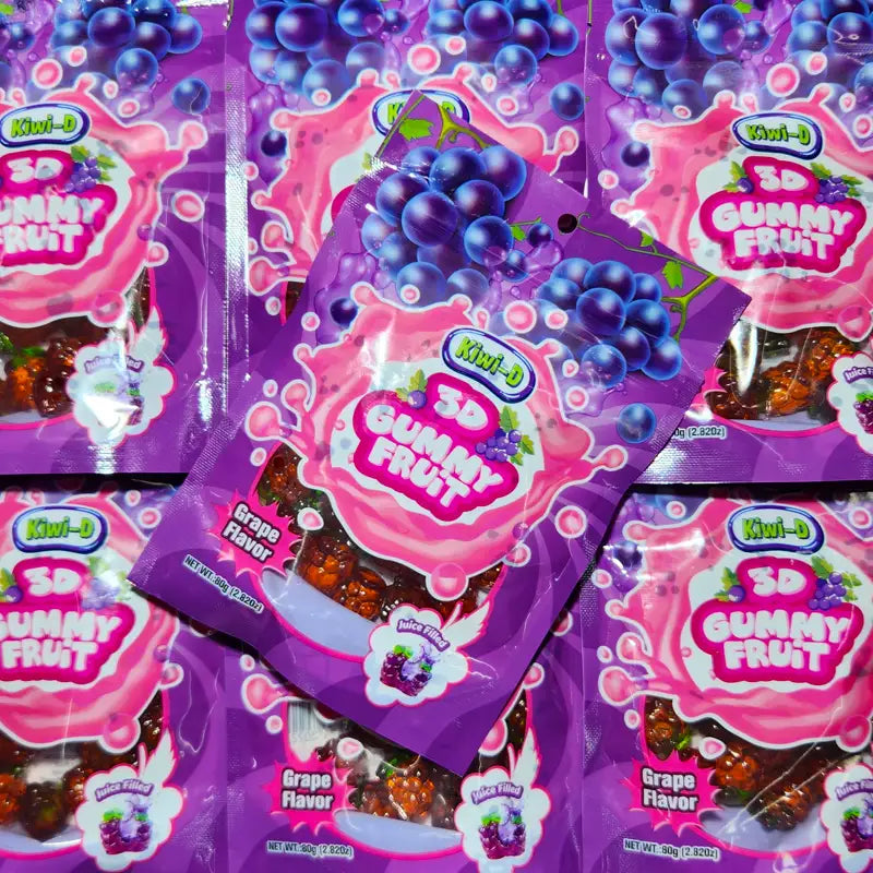 3D Gummy Grapes 80g