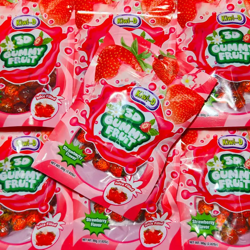 3D Gummy Strawberry 80g