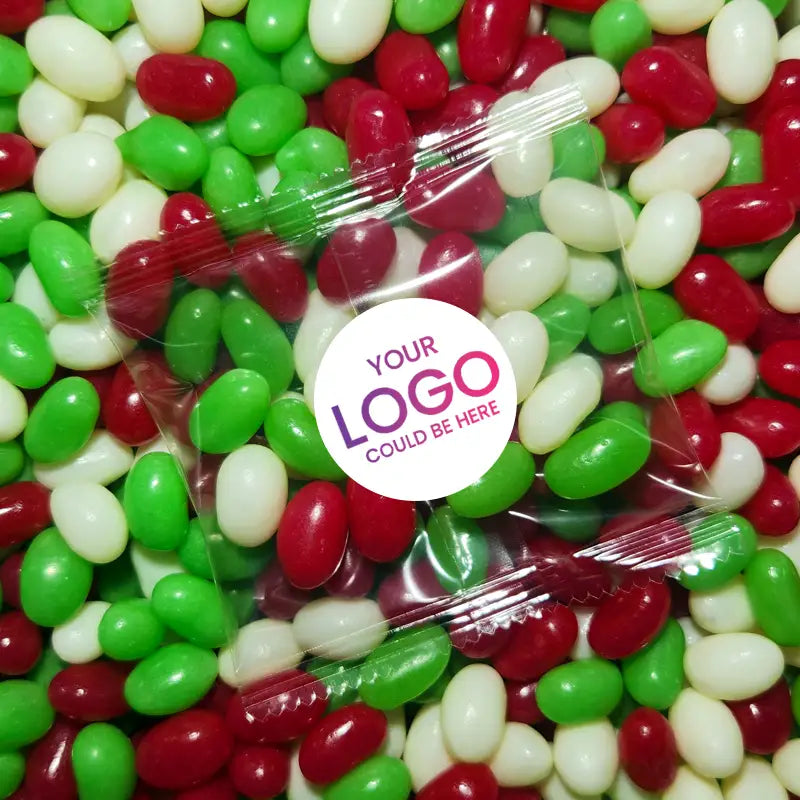 BRANDED Promotional Christmas Jelly Beans - 30 grams SPECIAL