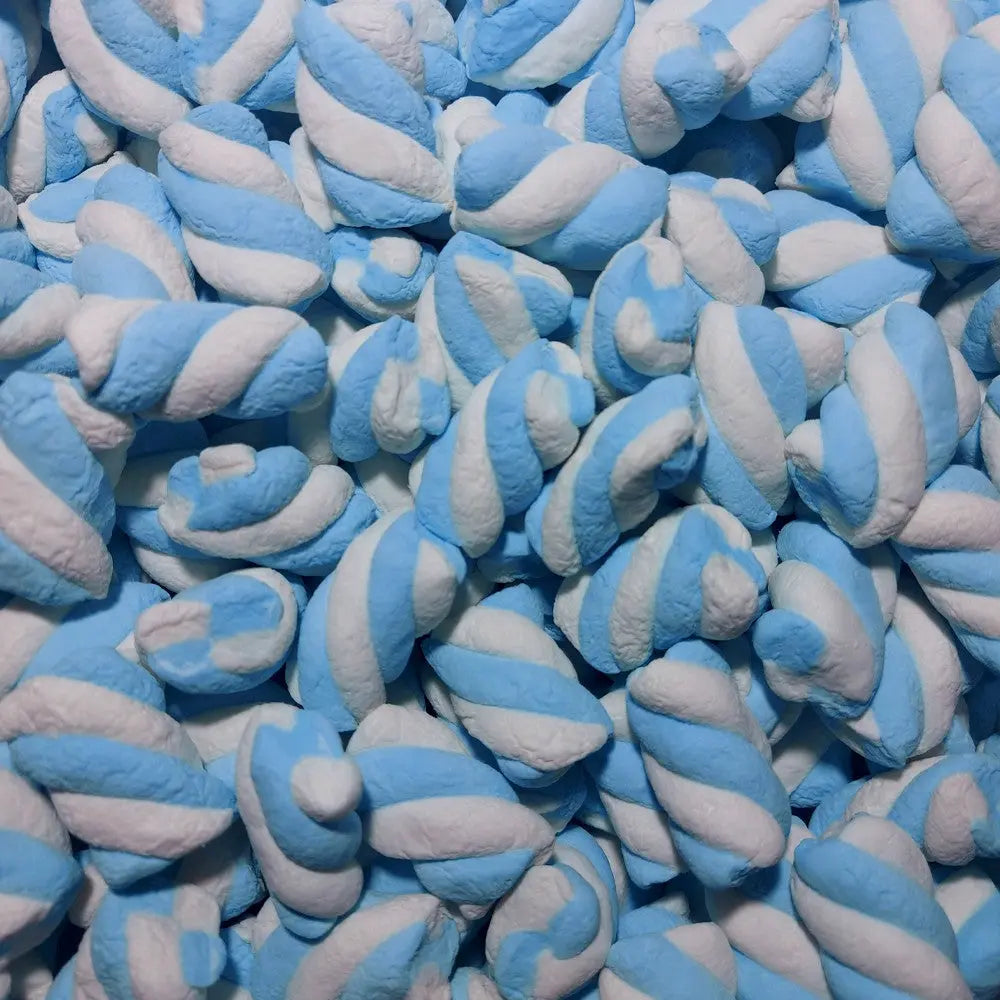 Blue Twisted Marshmallows
