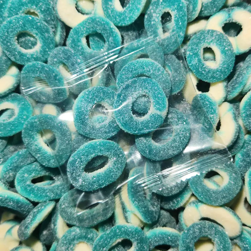 Sour Raspberry Rings Promotional Lollies