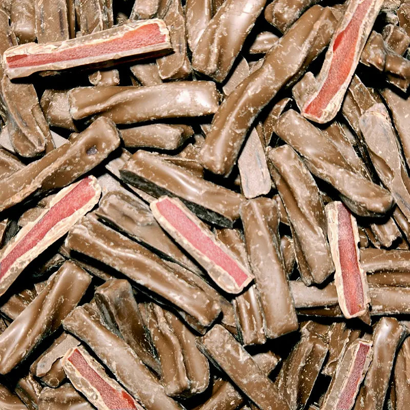 Chocolate Coated Raspberry Twists