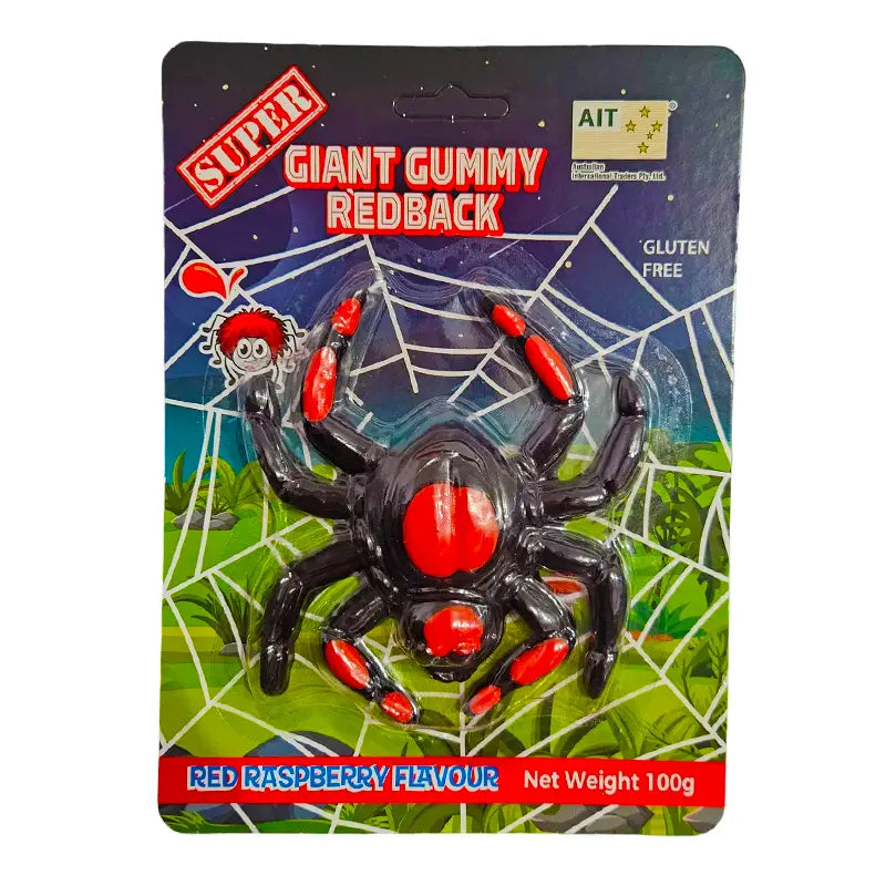 Giant Gummy Red Back Spider 100g