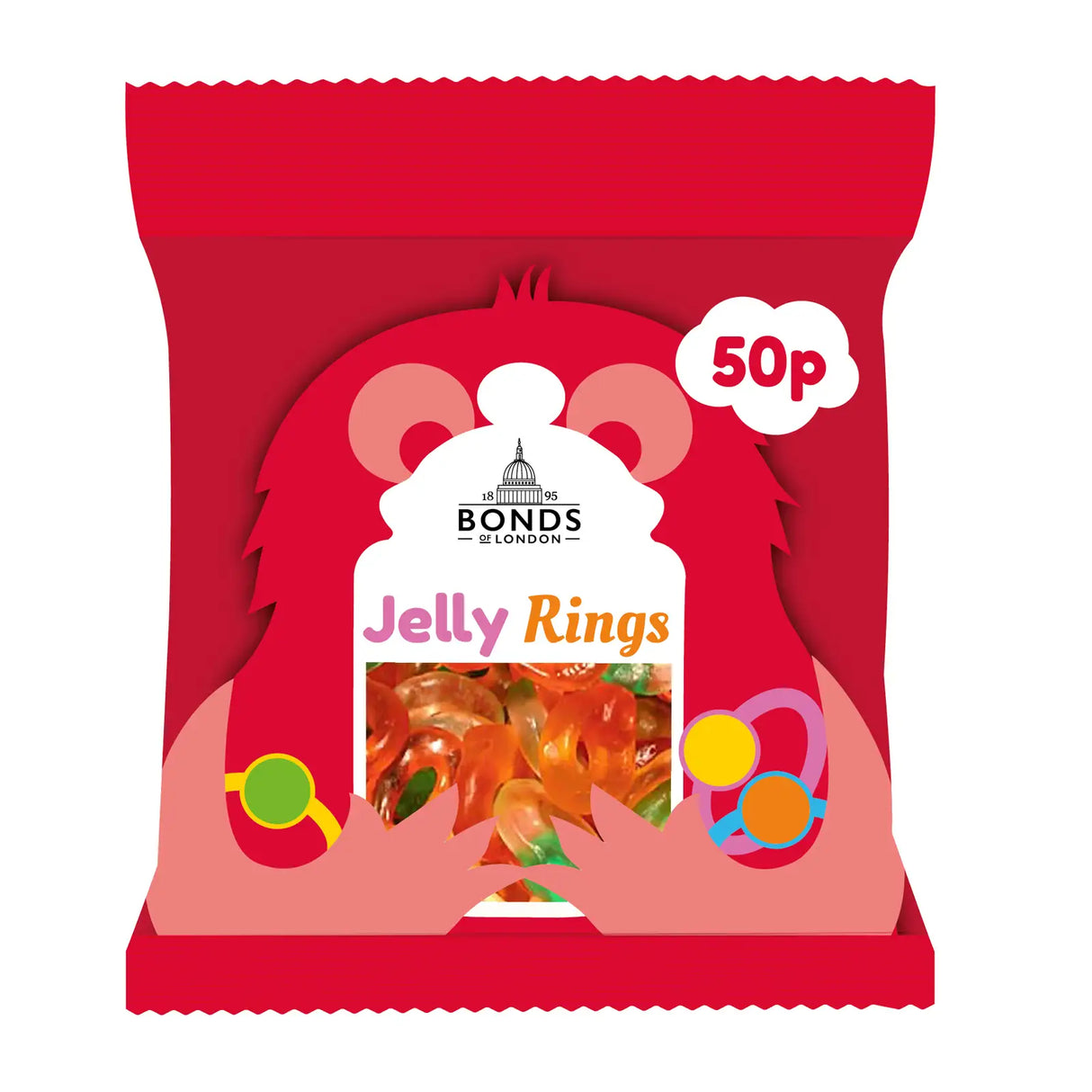 Bonds Jelly Rings 50g (UK)