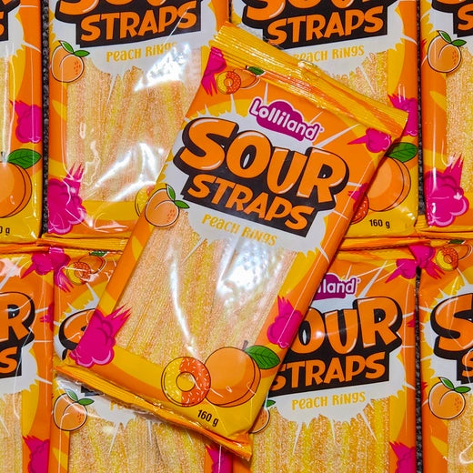 Sour Straps Peach Rings 160g