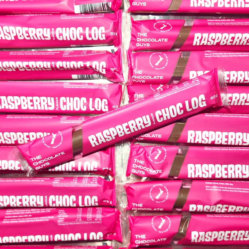 Raspberry Licorice Log 63g