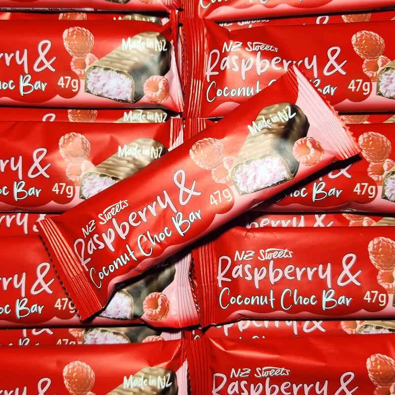 Raspberry & Coconut Choc Bar 47g