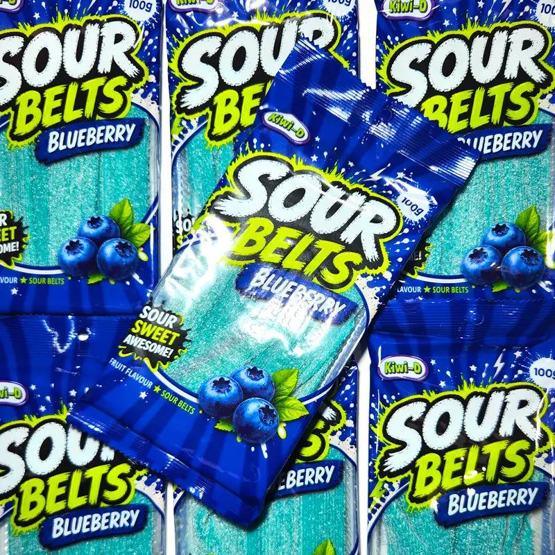 Sour Belts Blueberry 100g