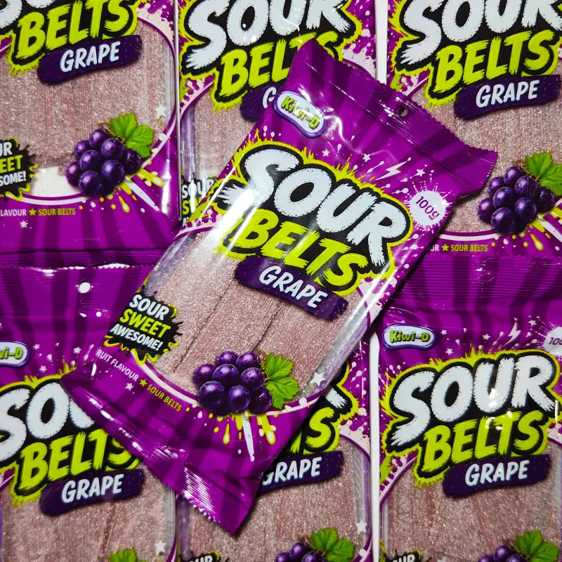 Sour Belts Grape 100g