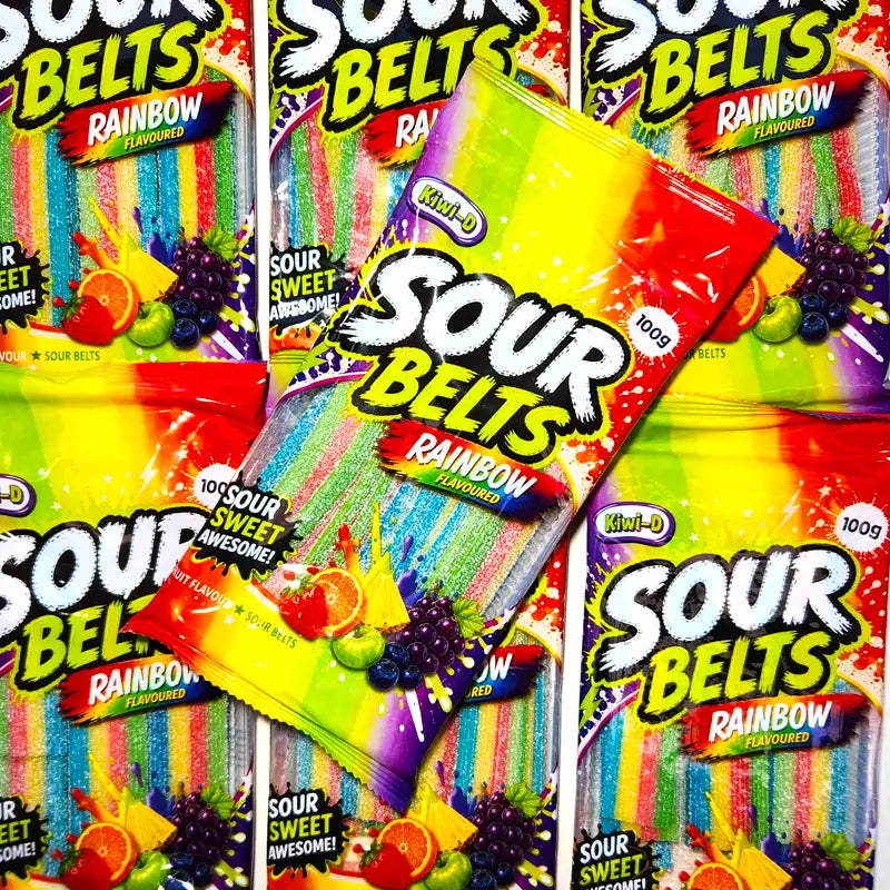Sour Belts Rainbow 100g