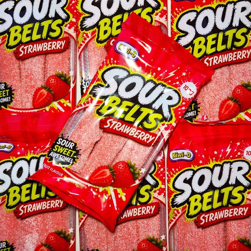 Sour Belts Strawberry 100g