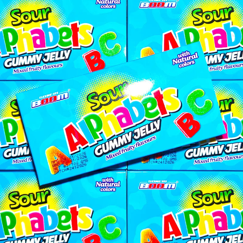 Sour Alphabets 100g Theater Box