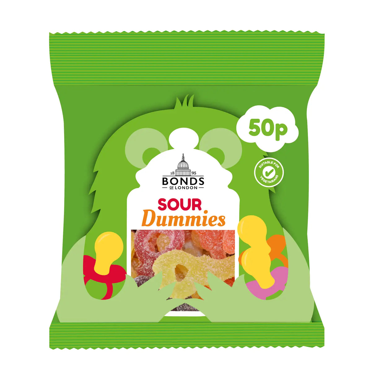 Bonds Sour Dummies 50g (UK)