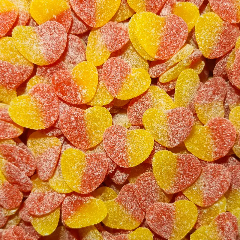 Sour Peach Hearts (1kg Bag)