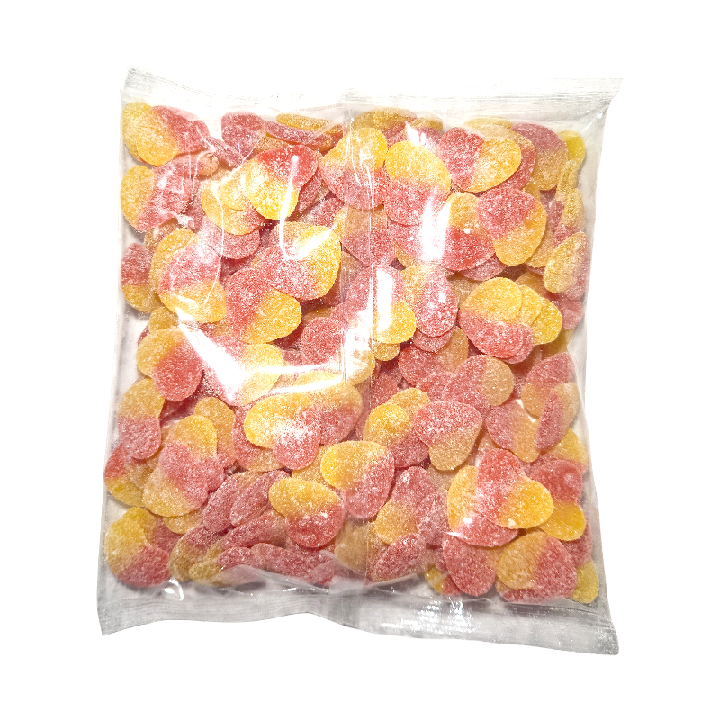 Sour Peach Hearts (1kg Bag)