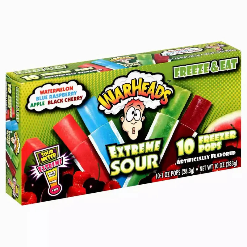 Warheads Freezer Pops 10pk