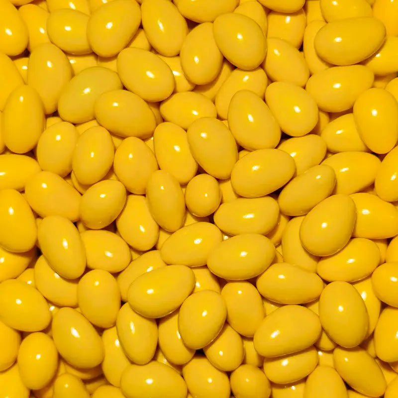 Yellow Sugar Coated Chocolate Almonds