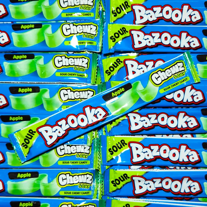 Bazooka Sour Apple Chew Bar 14g