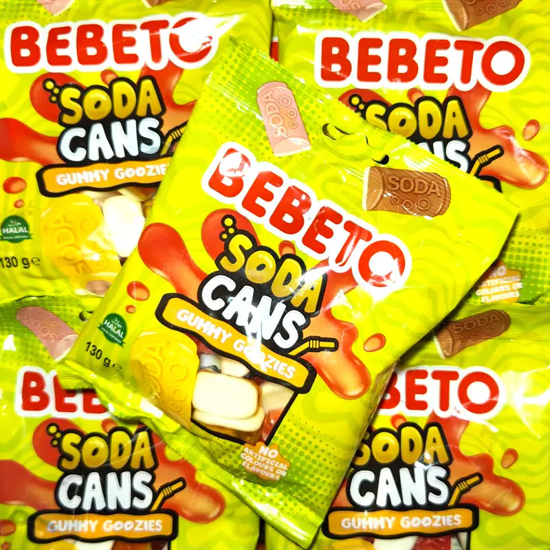 Bebeto Soda Cans Gummy Goozies 130g