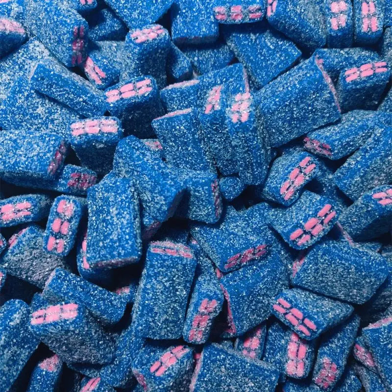 Sour Blue Raspberry Bricks - Order Lollies Online - Candy Co