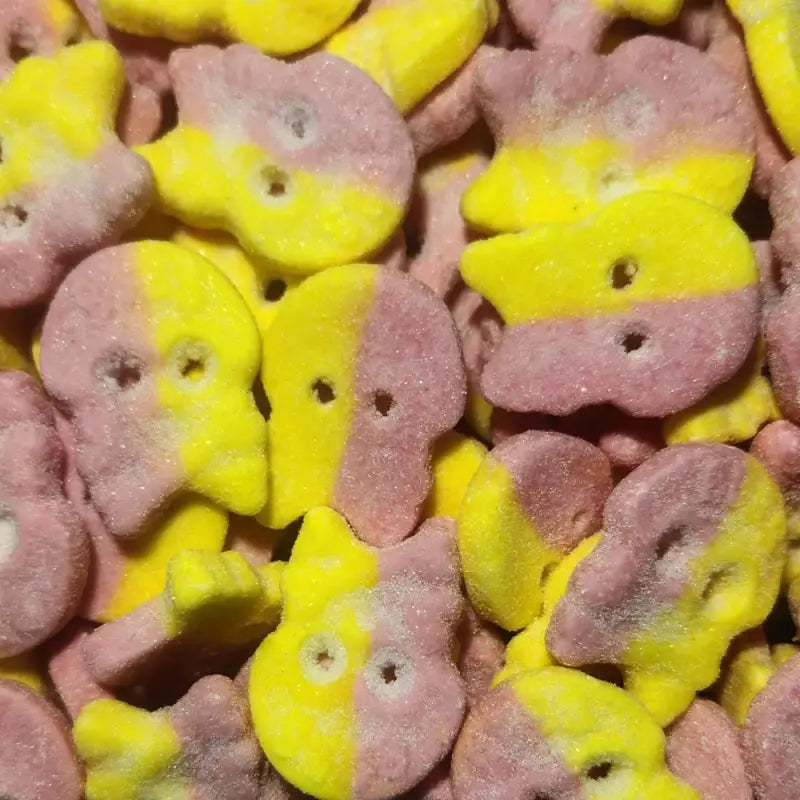 Bubs Raspberry & Lemon Skulls - Lollies Online - Candy Co