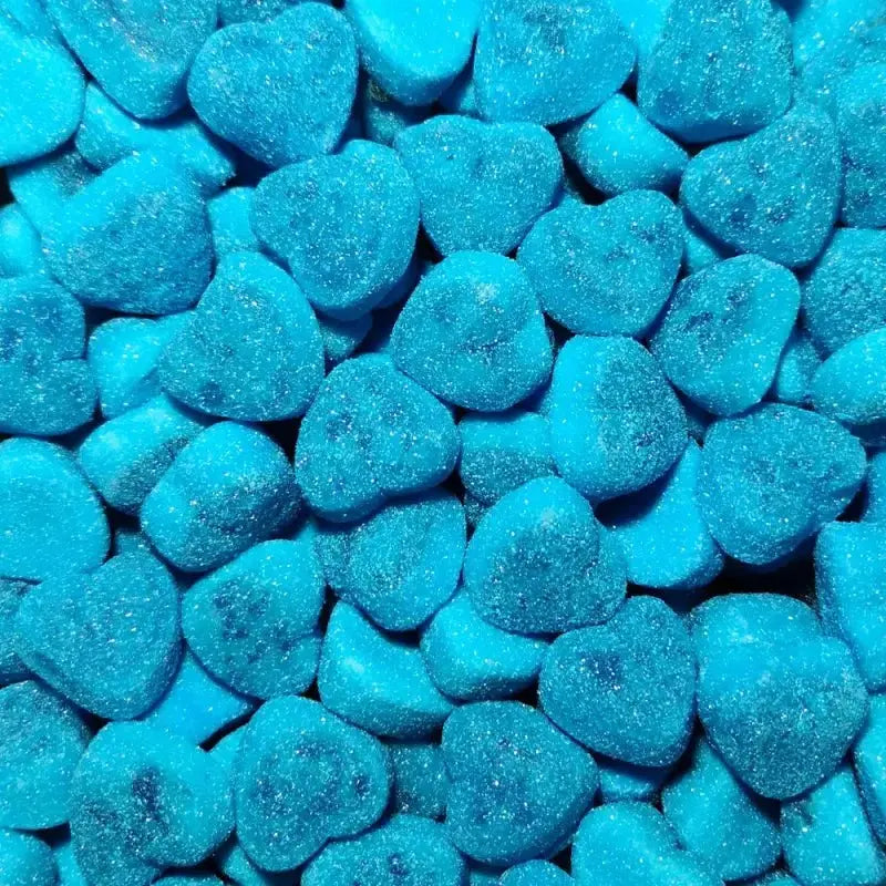 Filled Blue Raspberry Hearts - Shop Lollies Online - Candy Co