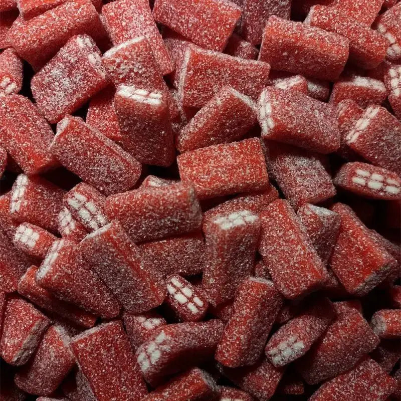 Fizzy Raspberry Bricks Fizzy Red Bricks - Order Sour Lollies Online - Candy Co