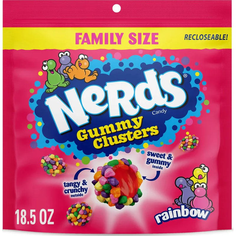 Nerds Gummy Clusters 524g (18.5 oz) Family Size - BBD:13.11.2026