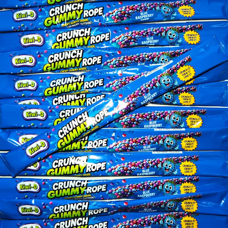 Crunch Gummy Rope Blue Raspberry 21g