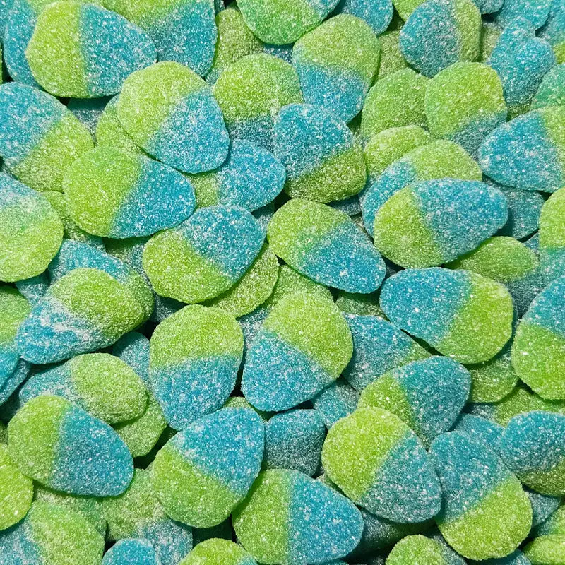 Sugared Blue Raspberries - Sour Lollies - Candy Co