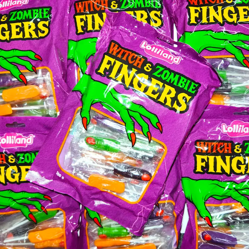 Witch & Zombie Finger Lollipops 300g