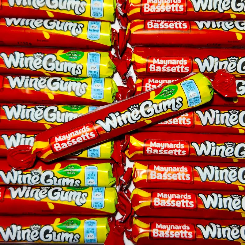 Maynards Bassetts Wine Gums 52g Roll
