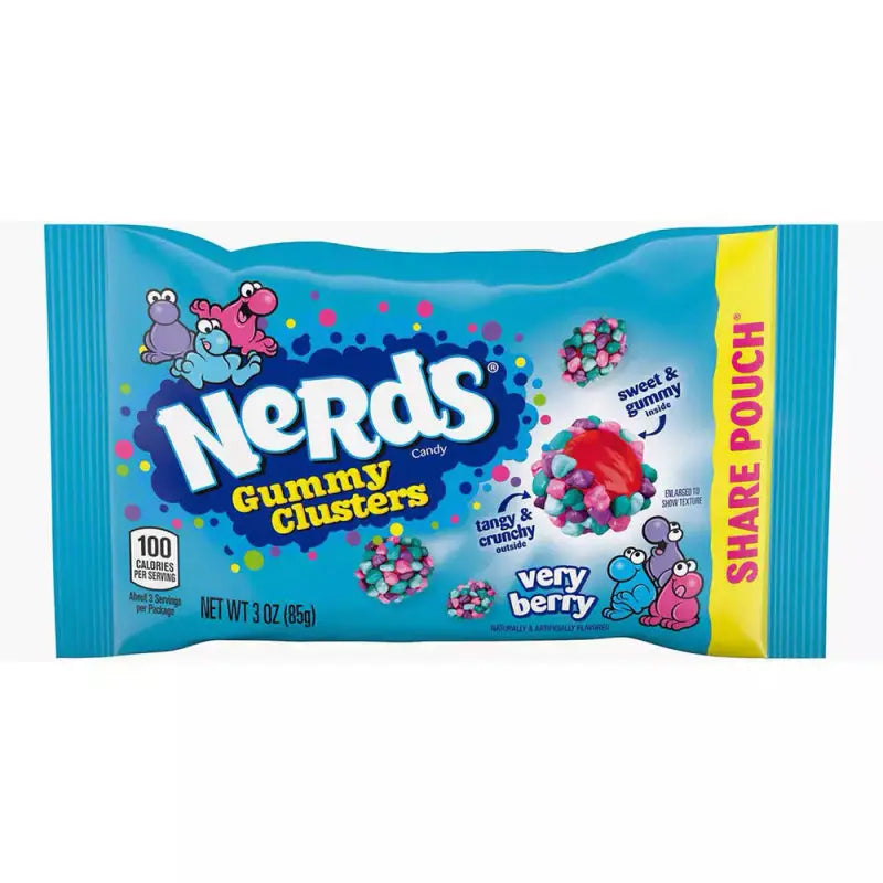 Nerd Gummy Clusters Very Berry 85g Sharepack