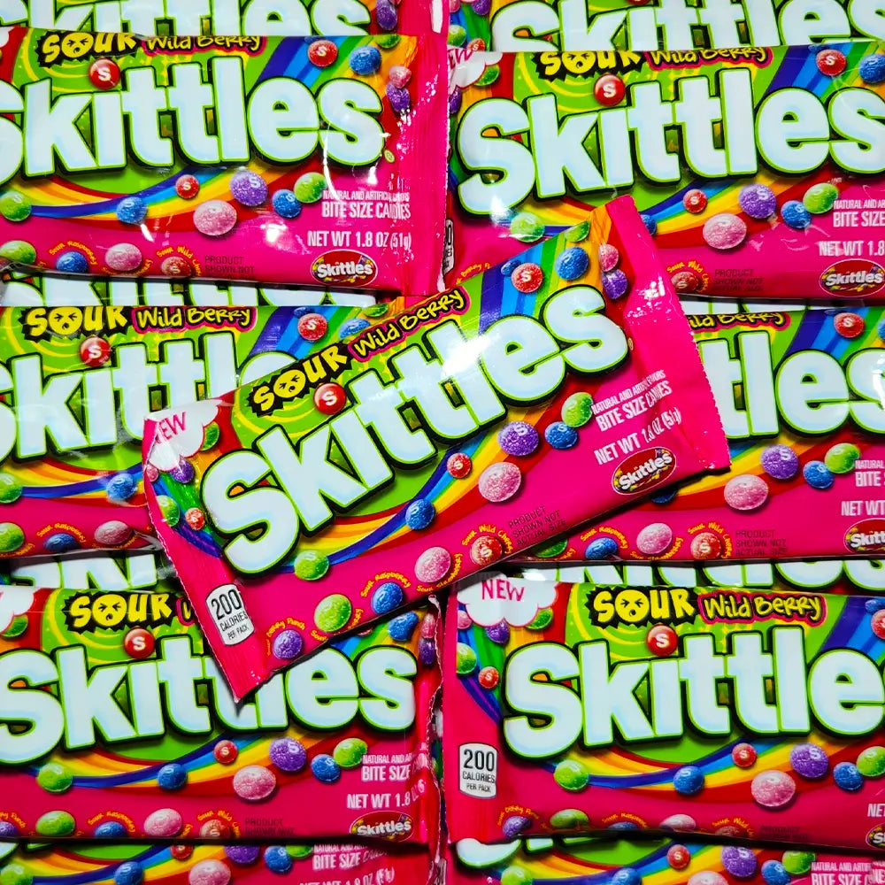 Original Sour Skittles Wild Berry 51g
