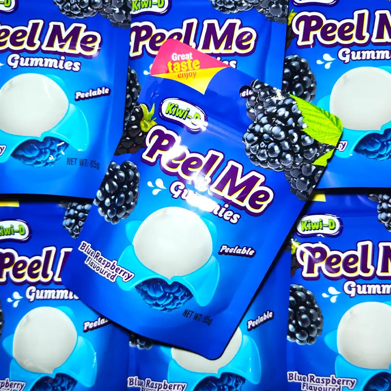Blue Raspberry Peel Me Gummies 65g