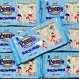 Multiple packages of Peeps Marshmallow Snowmen in blue packaging.