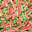 Green & Red Candy Poles Kingsway Candy Co