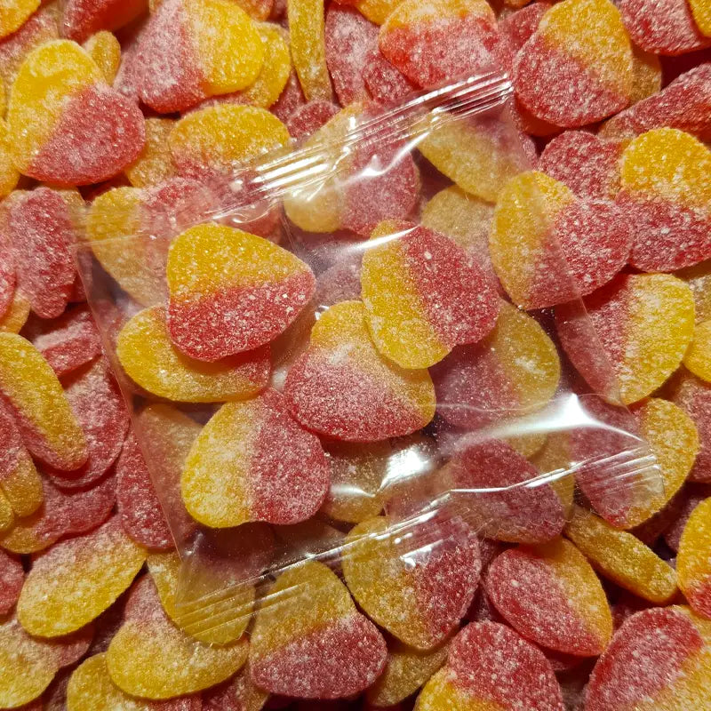 Sour Peach Heart Promotional Lollies