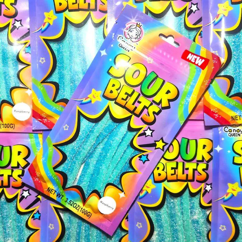 Sour Belts Raspberry 100g