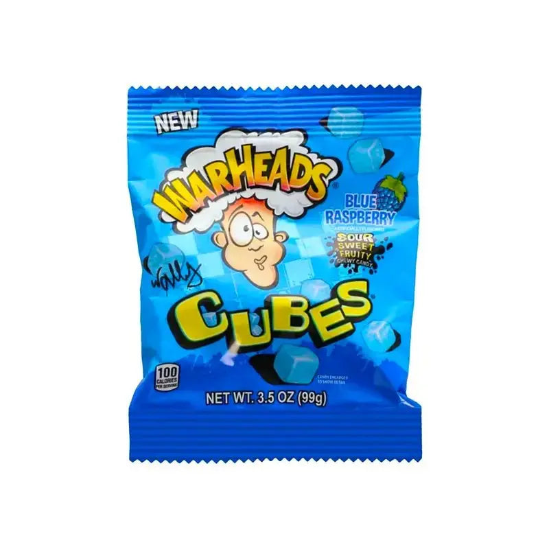 Warheads Blue Raspberry Cubes 99g – Candy Co