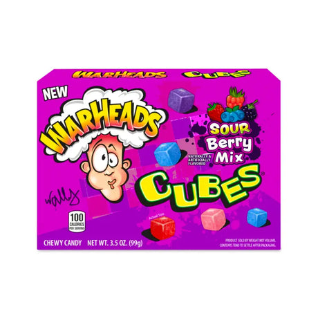 Warheads Berry Cubes Theater Box 99g Warheads Candy Co