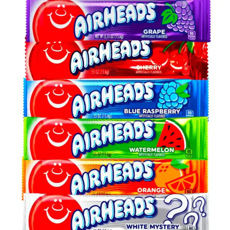 airheads taffy assorted in 6 various flavours