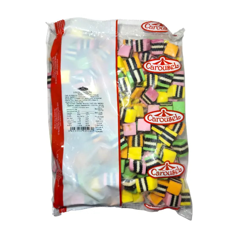 Carousel Licorice Allsorts (2kg Bag)