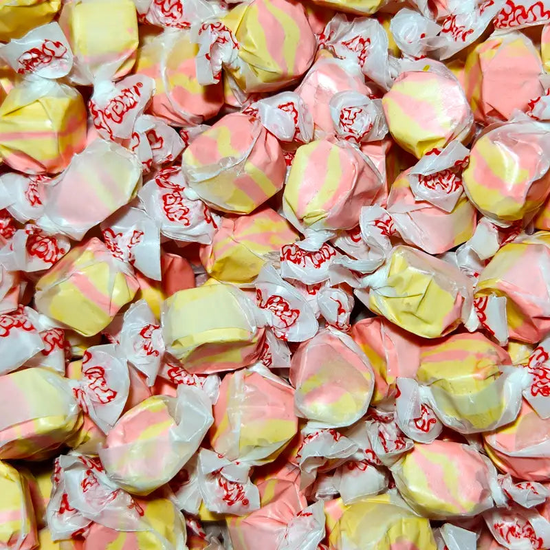 Taffy Town Maple Bacon salt water taffy individually wrapped with sweet and smoky maple bacon flavour