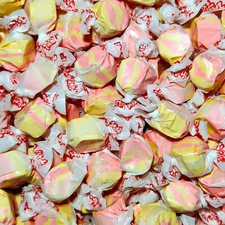 Taffy Town Maple Bacon salt water taffy individually wrapped with sweet and smoky maple bacon flavour