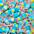 Taffy Town Passion Fruit salt water taffy individually wrapped with tropical passion fruit flavour