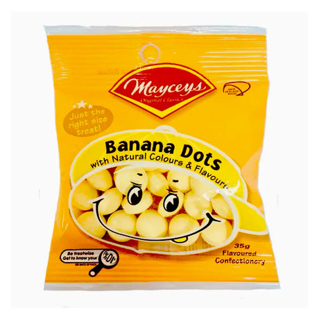 Mayceys Banana Dots Smiley Bag Mayceys Candy Co