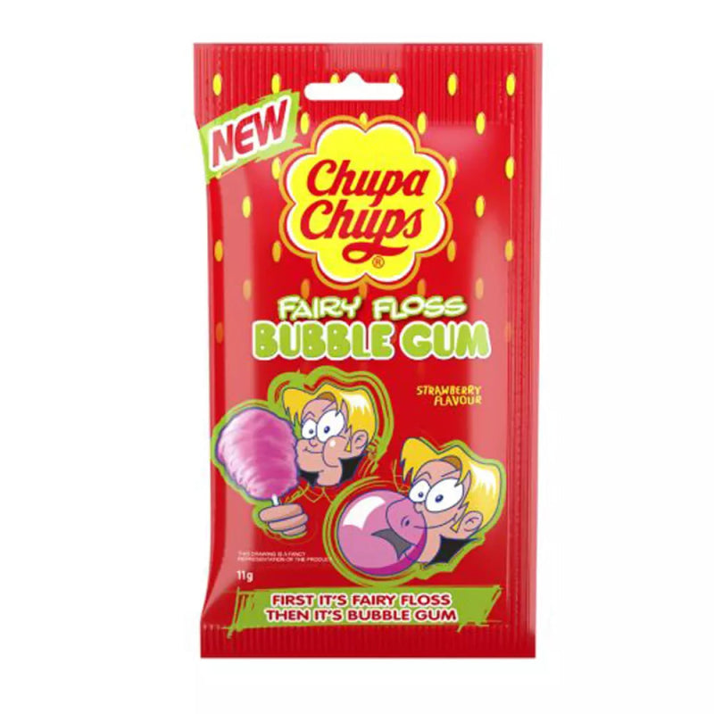 Chupa Chups Fairy Floss Bubble Gum Lollies Online Candy Co